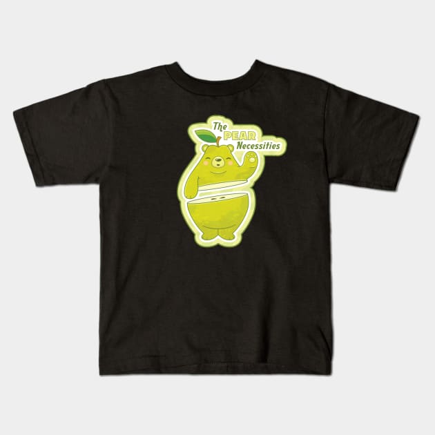 The PEAR Necessities Kids T-Shirt by Sam Potter Design